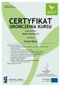 O mnie trener personalny